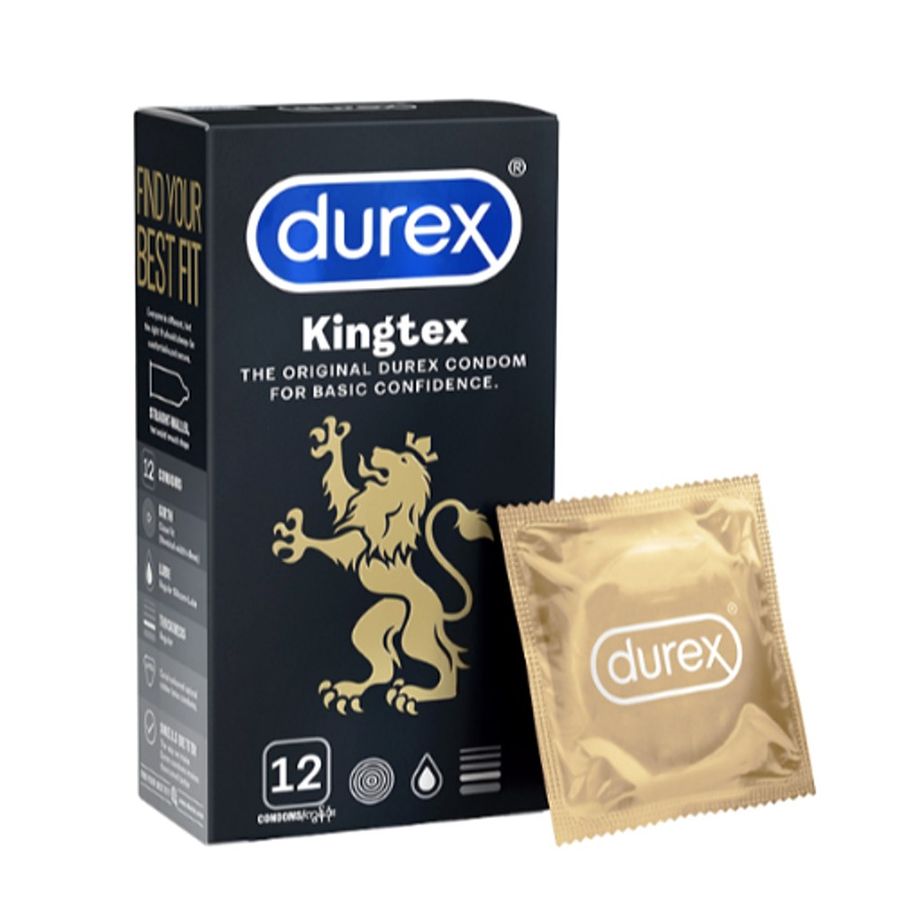 Hàng Nội Địa Cao Cấp - Bao Su Cao Cấp Durex Kingtex Size 49mm Mỏng Trơn Nhiều Gel mẫu 2 12 - ôm sát cảm giác thật, giao 