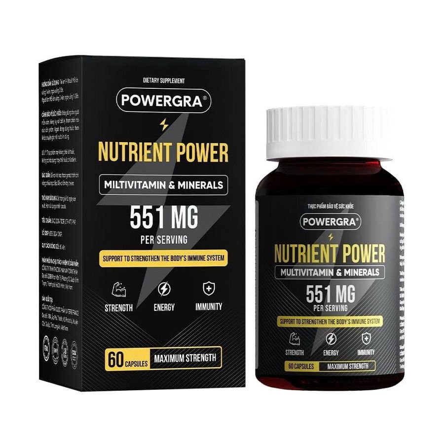 Hàng Nội Địa Cao Cấp - Viên Hỗ Trợ bổ sung vitamin tổng hợp và khoáng chất Powergra Nutrient Power - Hộp 60 viên mẫu 2 6