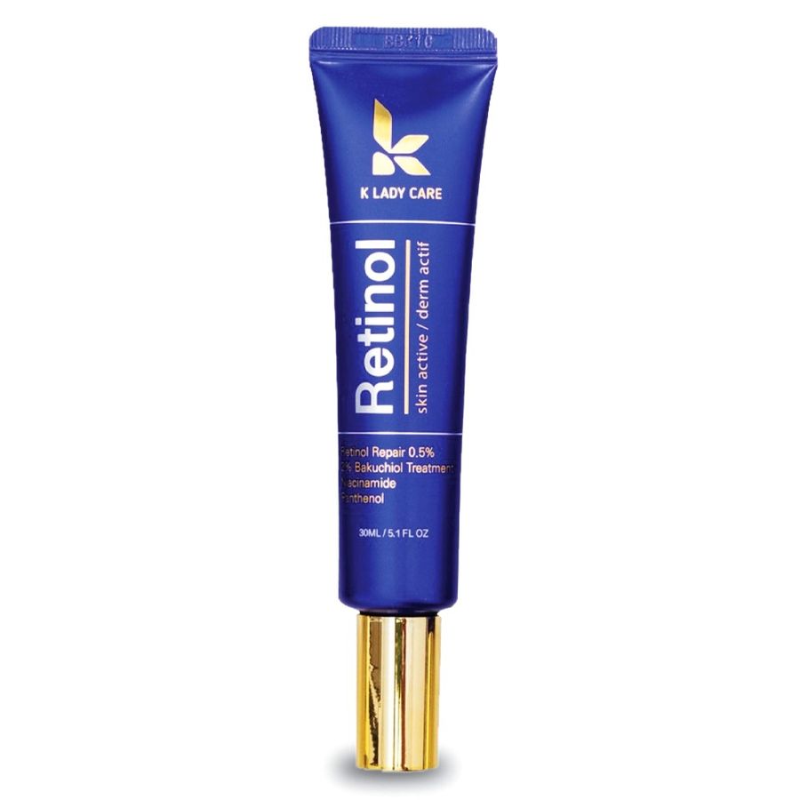 Phiên Bản Chính Hãng - Kem Thoa Retinol K Lady Care 30ml - Dưỡng Da Sáng Mịn Trẻ Hóa với 0.5% Retinol và Bakuchiol - Chă