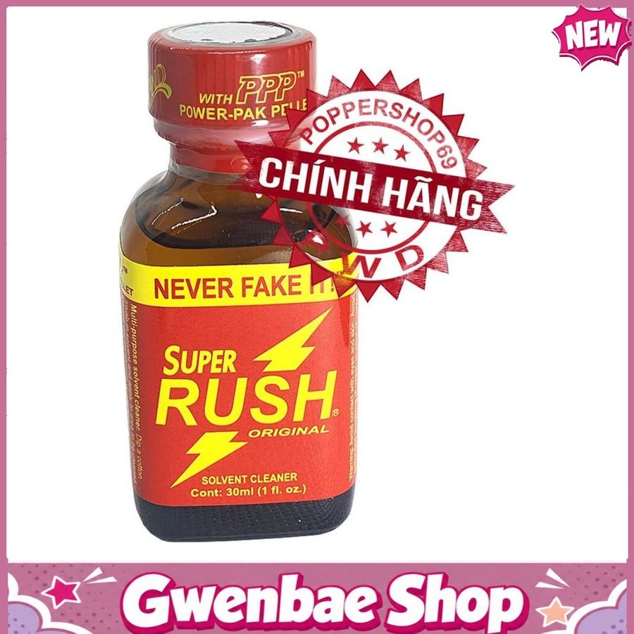 Dung Dịch Hít Tăng Hưng Phấn Khi Yêu Popper Super Rush Chính Hãng PWD USA 30ml - Gwenshop Chính Hãng