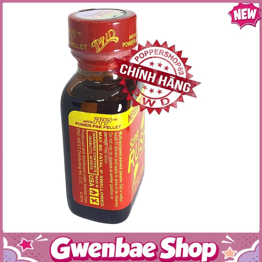Chai Hít Mê Ly Dành Cho Nam Và Nữ Popper Super Rush Chính Hãng PWD USA 30ml - Gwenshop Chính Hãng