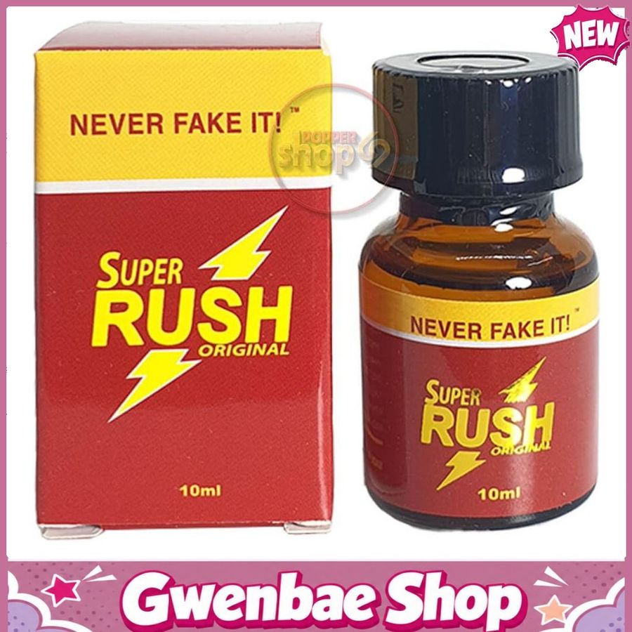 Chai Hít Tăng Khoái Cảm Kích Thích Bao Phê Popper Super Rush Đỏ ngắn 10ml - Poppers Giá Rẻ - Gwenshop Chính Hãng