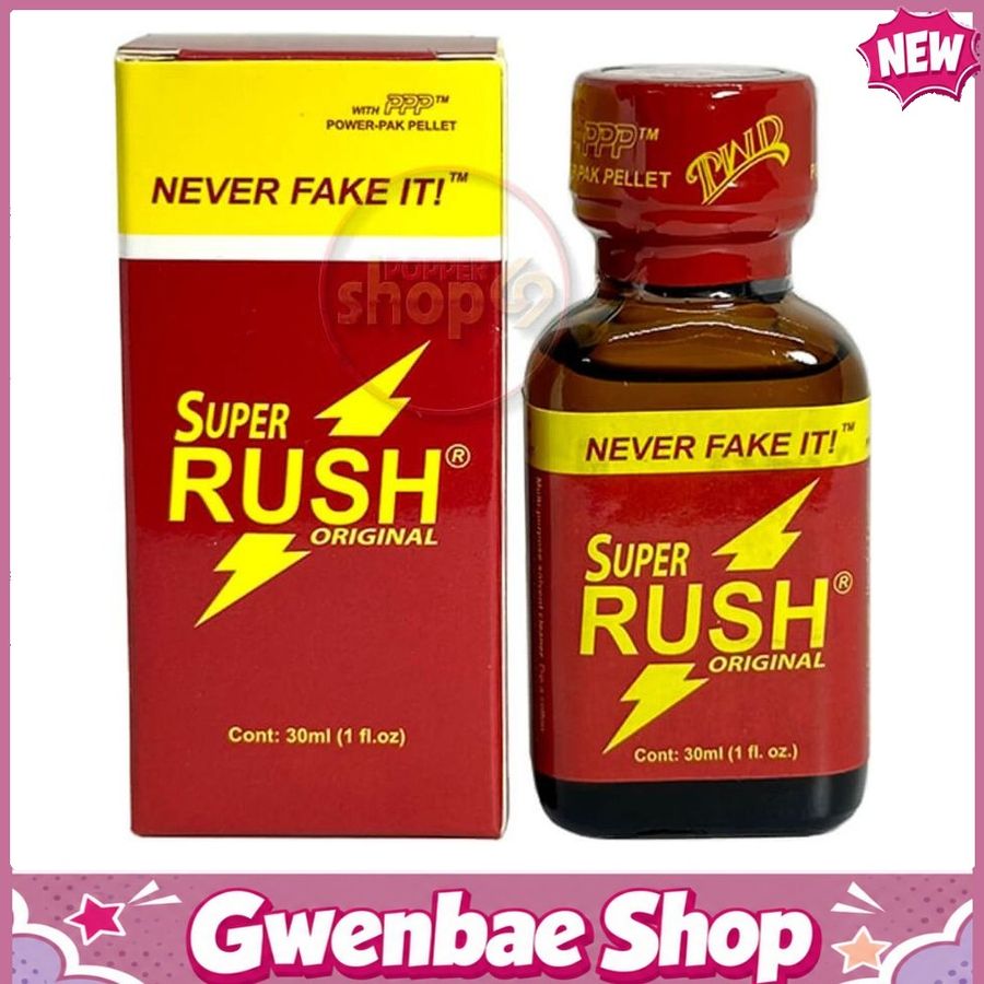 Chai Hít Tăng Khoái Cảm Kích Thích Bao Phê Popper SUPER RUSH Đỏ - Vàng 30ml - Gwenshop Chính Hãng