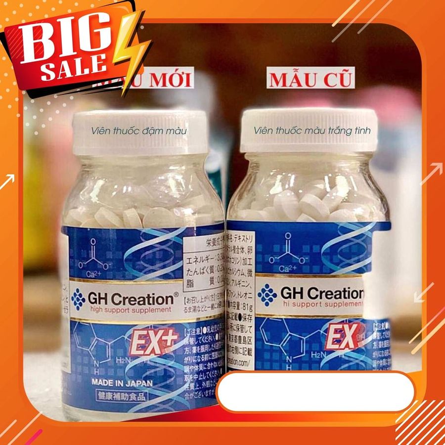 Bản Nhập Khẩu Cao Cấp - Lọ đựng GH Creation tăng chiều cao 270 viên hàng nội địa Nhật 81g - hàng có sẵn, giao nhanh toàn