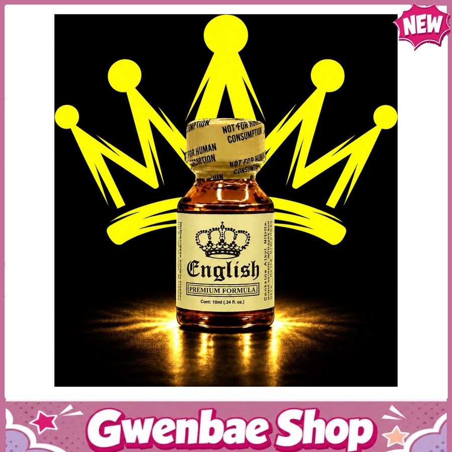 Chai Hít Tăng Khoái Cảm Kích Thích Bao Phê ENGLISH GOLD 10ML - Gwenshop Chính Hãng
