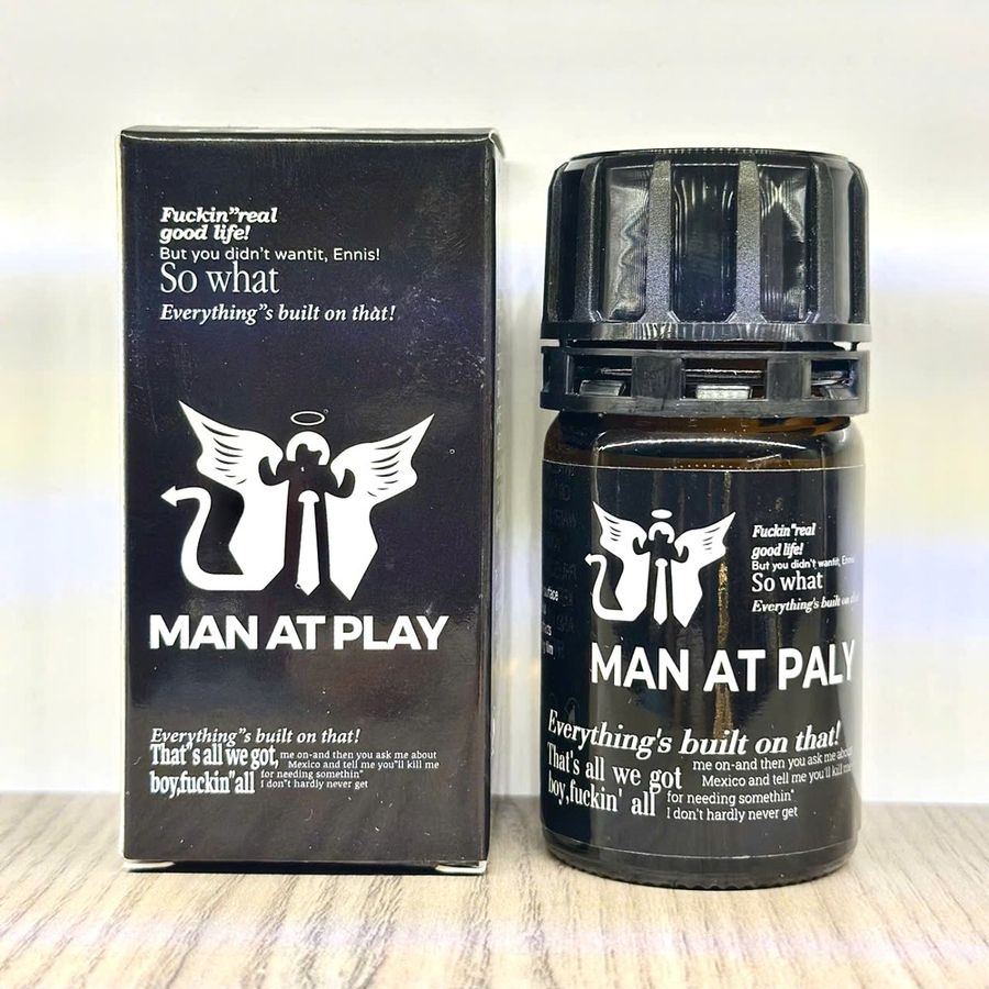 Bản Nhập Khẩu Cao Cấp - Dung Dịch Hít Thư Giãn 40ml, Mùi Dịu, Ko Cồn, Mạnh, Phê Lâu, mẫu 2 MAN AT PLAY - hương dịu, dùng