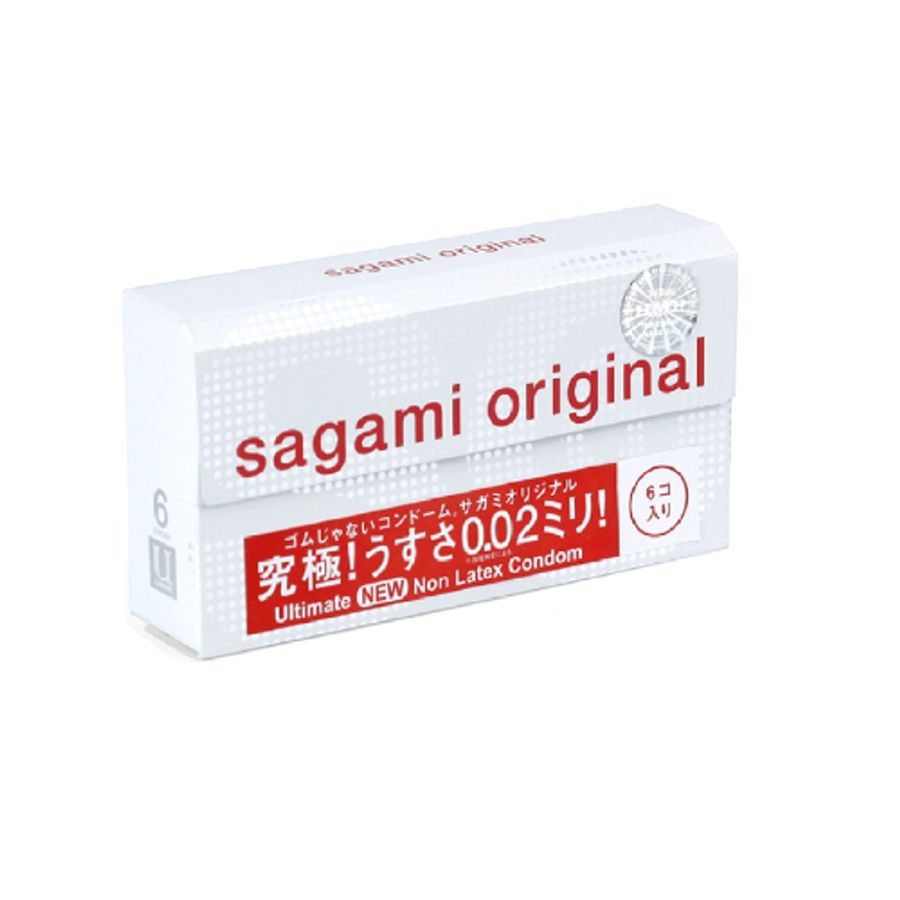 Phiên Bản Chính Hãng - Bao Su Cao Cấp Siêu Mỏng Sagami Original 0.02 - Nhật Bản mẫu 2 0.02ミリ! - ôm sát cảm giác thật, gi