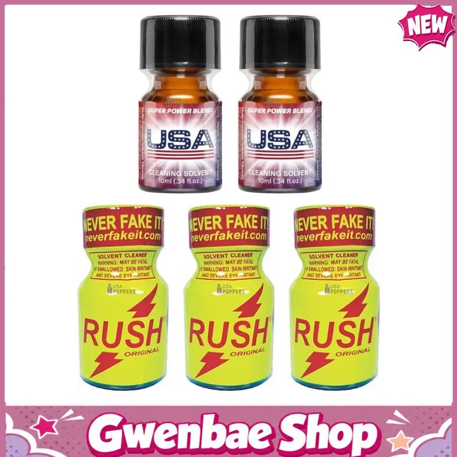 Chai Hít Tăng Khoái Cảm Kích Thích Bao Phê USA Super Power Blend, Rush Original, 10ml (Bulk Pack) - Gwenshop Chính Hãng
