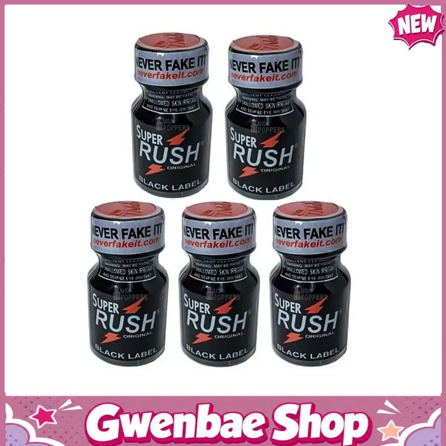Chai Hít Tăng Khoái Cảm Kích Thích Bao Phê Super Rush Black Label 10ml (Bulk Pack) - Gwenshop Chính Hãng