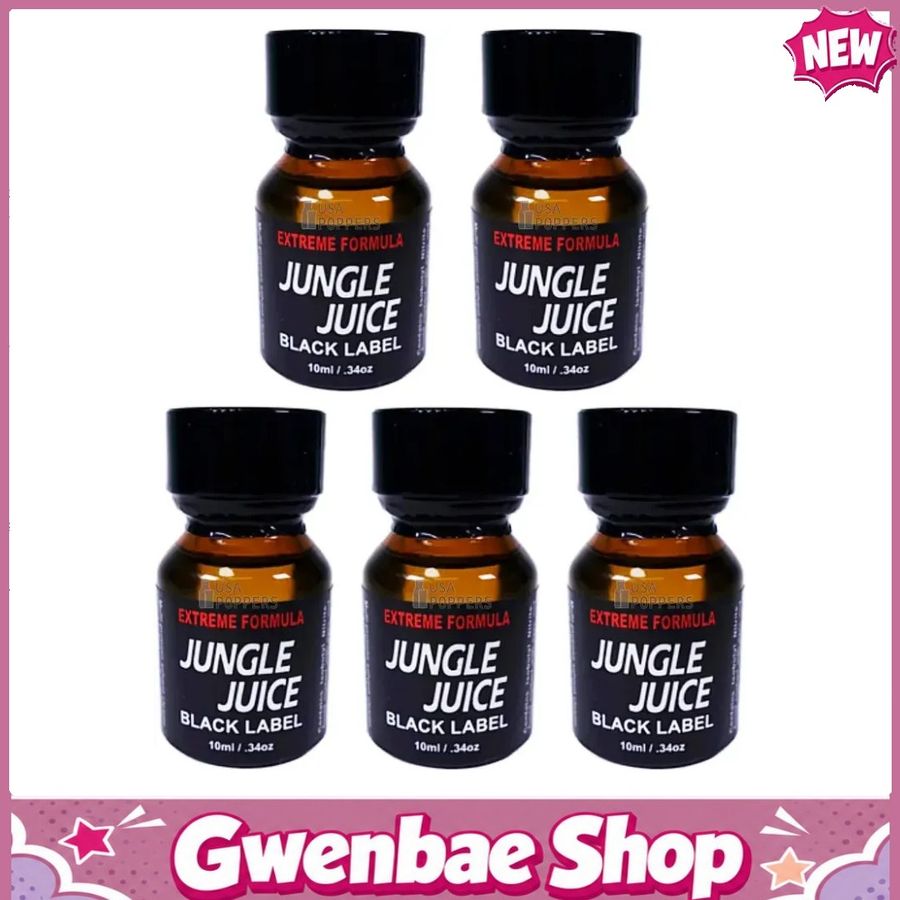 Chai Hít Tăng Khoái Cảm Kích Thích Bao Phê Jungle Juice Black Label 10ml (Bulk Pack) - Gwenshop Chính Hãng