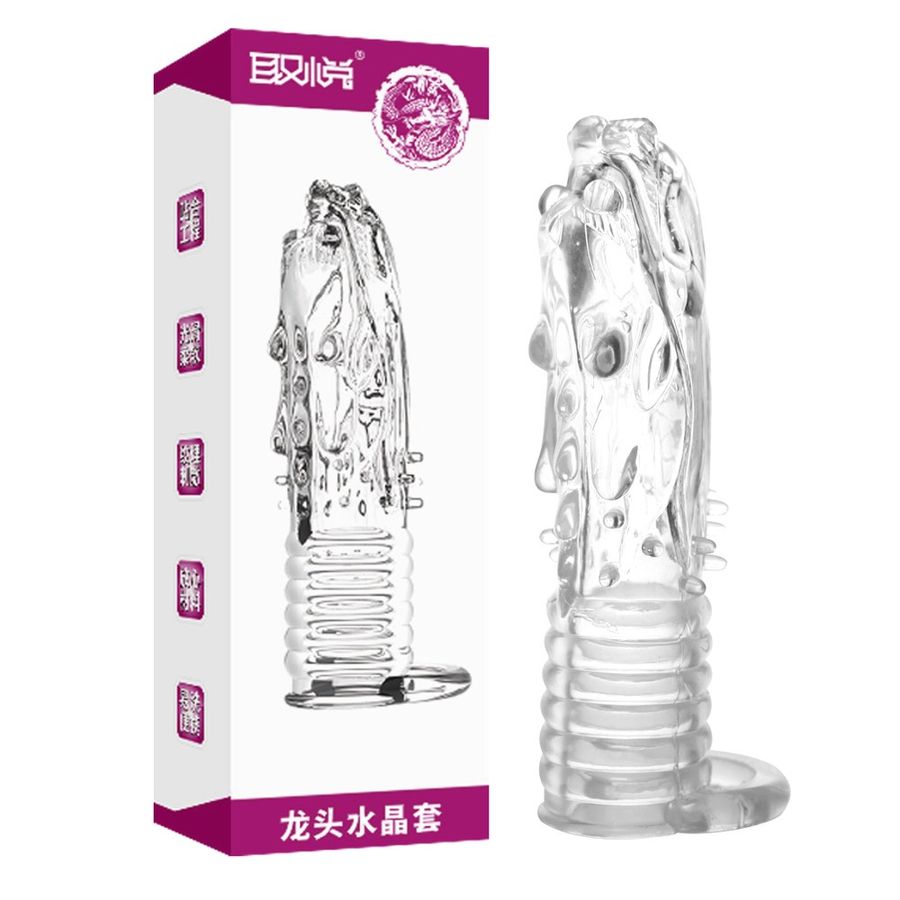 Dòng Cao Cấp Chính Hãng - Bao Su Cao Cấp Đôn Dên Aichao Cao Cấp Hình Đầu Rồng - ôm sát cảm giác thật, giao hàng kín đáo