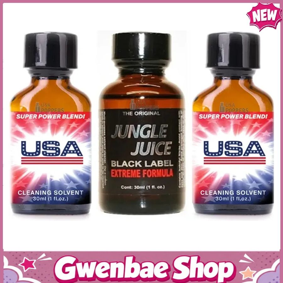 Chai Hít Tăng Khoái Cảm Kích Thích Bao Phê USA Super Power Blend, Jungle Juice Black Label, 30ml (Bulk Pack) - Gwenshop Chính Hãng