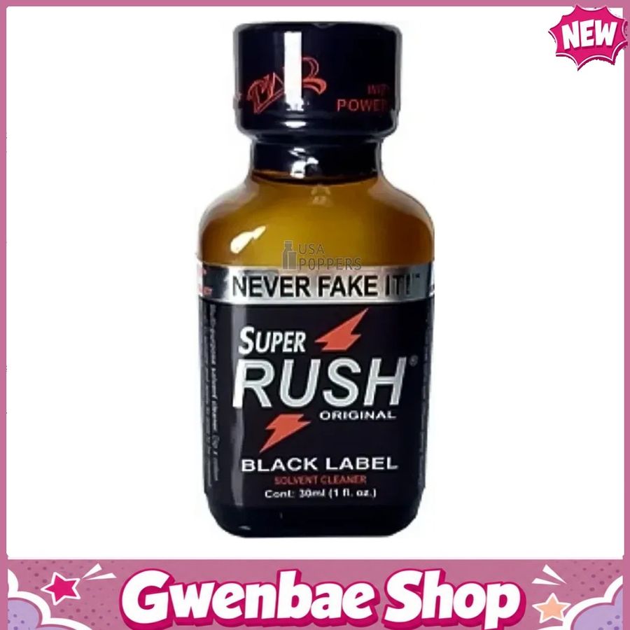 Chai Hít Tăng Khoái Cảm Kích Thích Bao Phê Super Rush Black Label 30ml - Gwenshop Chính Hãng