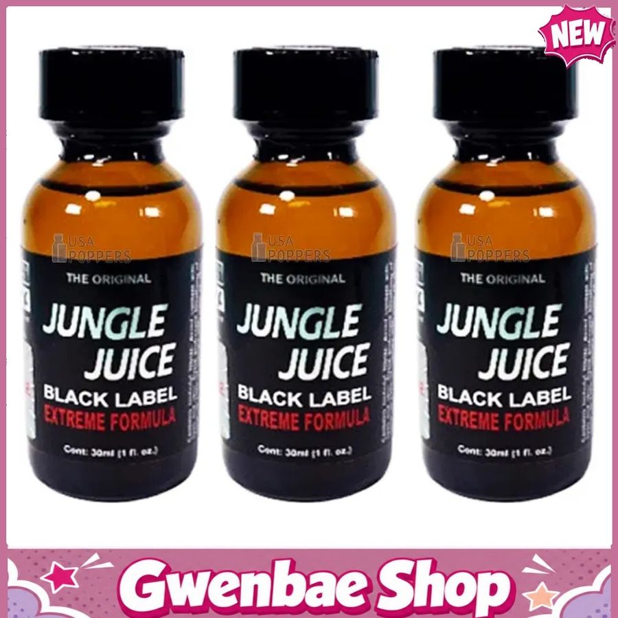 Chai Hít Tăng Khoái Cảm Kích Thích Bao Phê Jungle Juice Black Label 30ml (Bulk Pack) - Gwenshop Chính Hãng