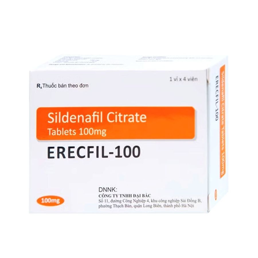 Dòng Cao Cấp Chính Hãng - Viên Hỗ Trợ Erecfil-100 mg 100mg - hàng nhập khẩu, dùng theo hướng dẫn