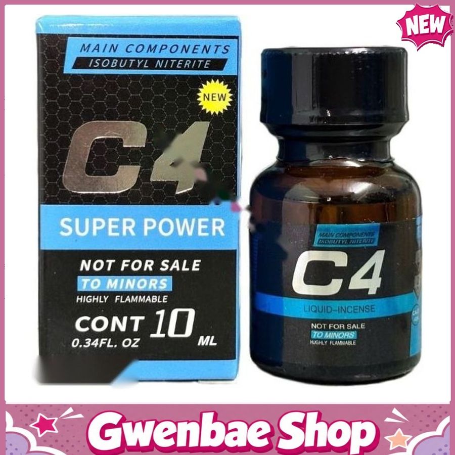 Chai Hít Tăng Khoái Cảm Kích Thích Bao Phê Popper C4 xanh 10ml chính hãng - Gwenshop Chính Hãng