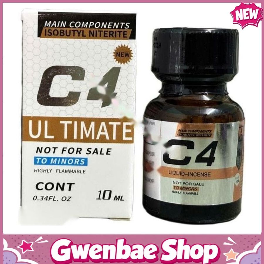 Chai Hít Tăng Khoái Cảm Kích Thích Bao Phê Popper C4 bạc 10ml chính hãng - Gwenshop Chính Hãng