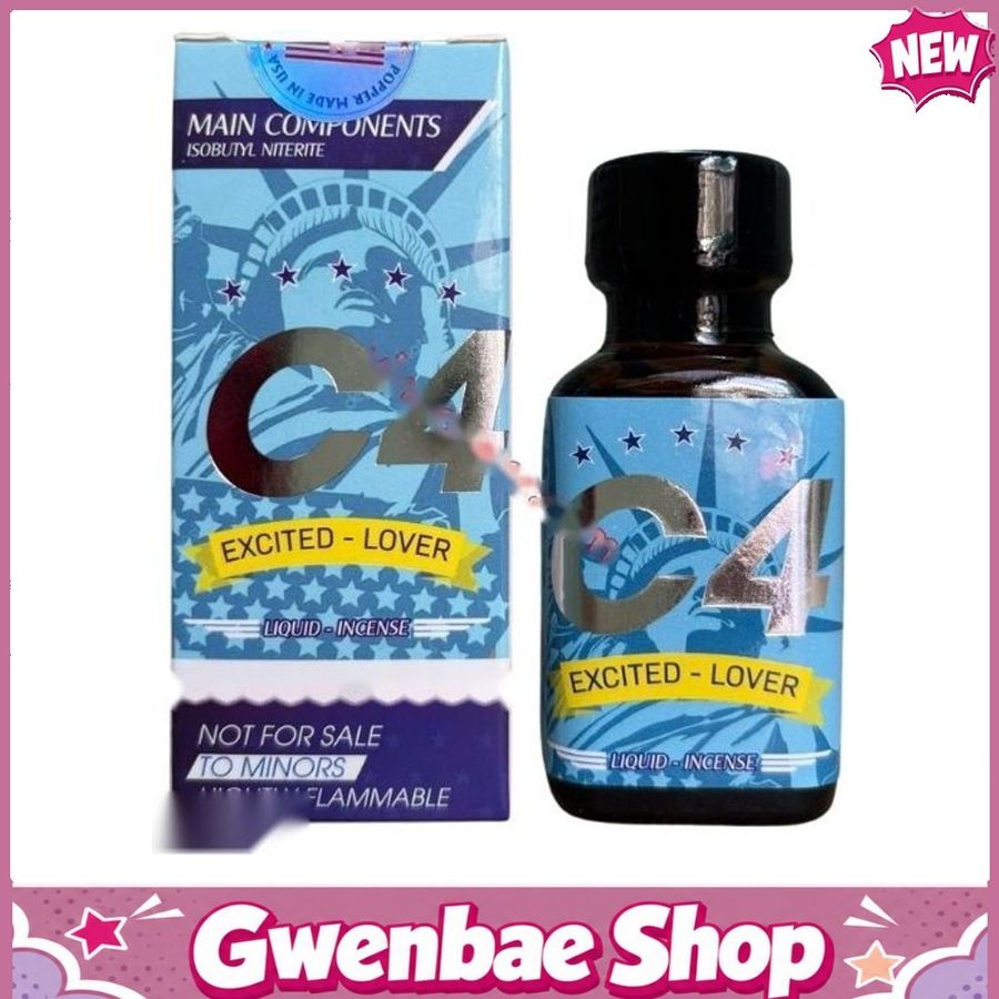 Chai Hít Tăng Khoái Cảm Kích Thích Bao Phê Popper C4 xanh 30ml chính hãng - Gwenshop Chính Hãng