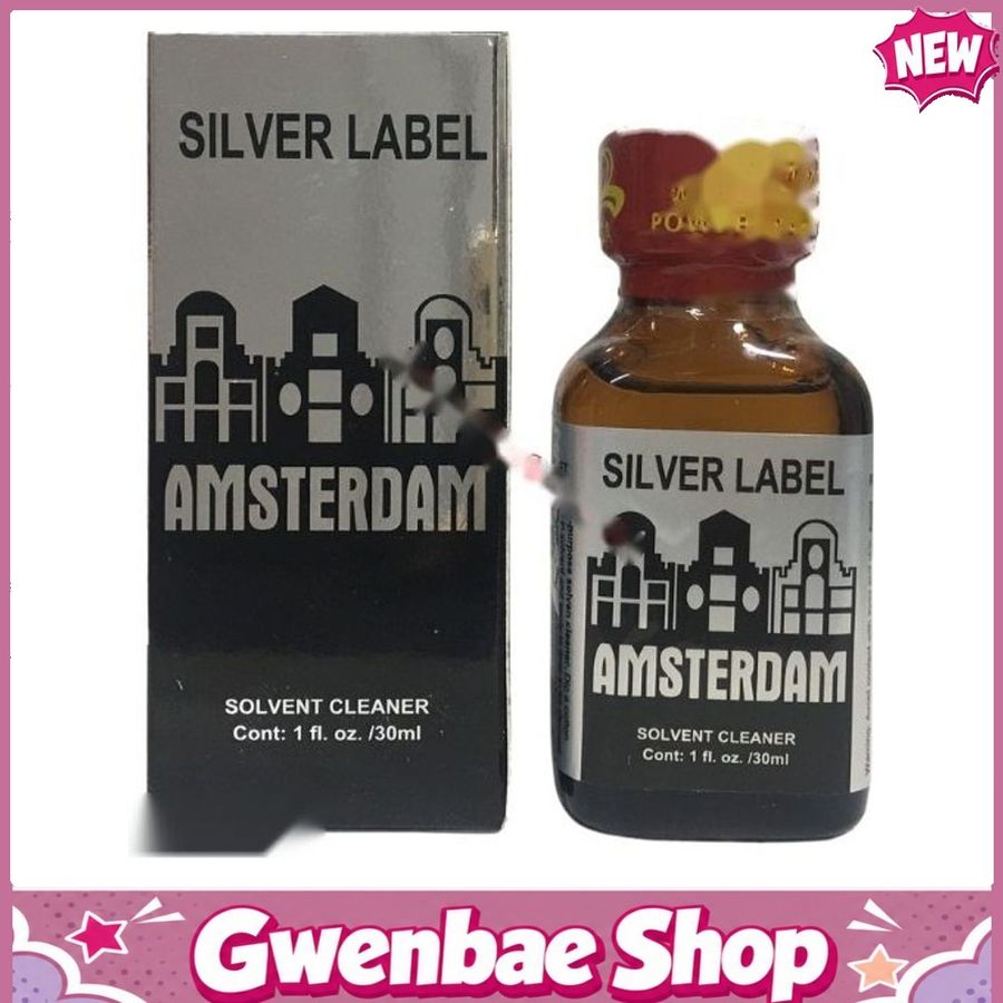 Chai Hít Tăng Khoái Cảm Kích Thích Bao Phê Popper Amsterdam Silver Label 30ml chính hãng - Gwenshop Chính Hãng