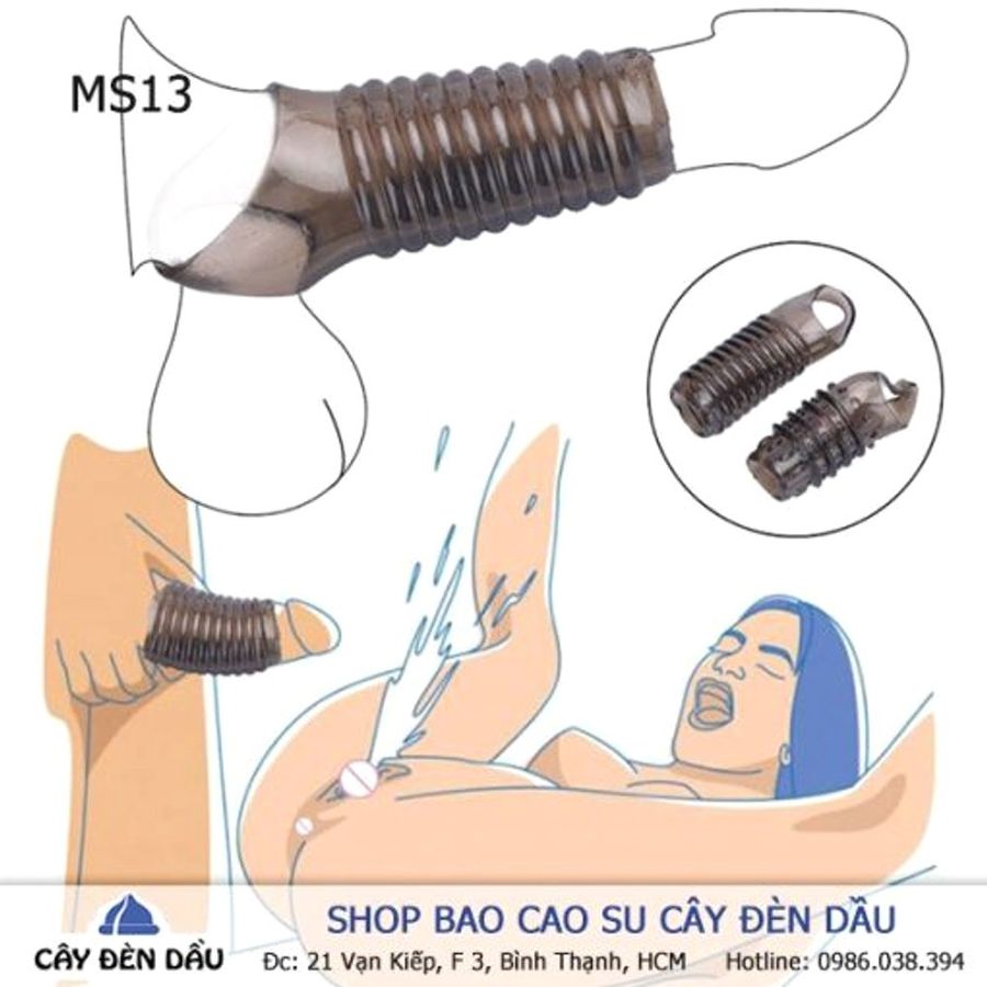 Phiên Bản Chính Hãng - Bao Su Cao Cấp đôn dên khúc giữa có quai đeo chống tuột CÂY ĐÈN DẦU - ôm sát cảm giác thật, giao 