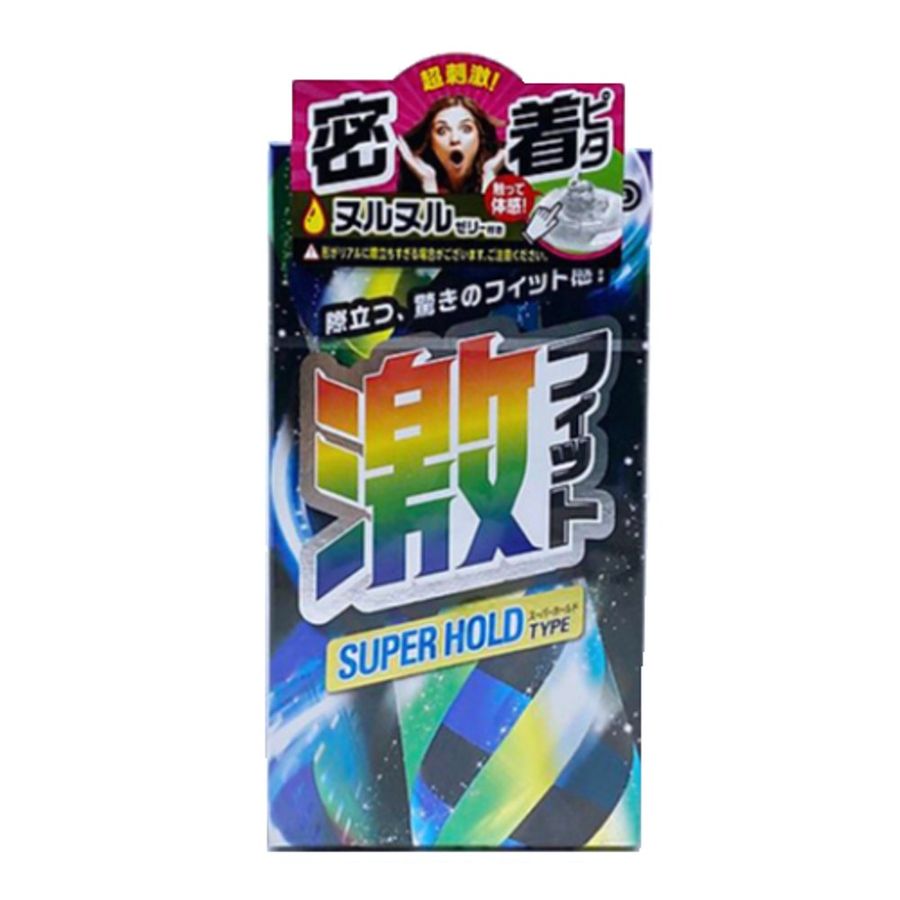 Hàng Chuẩn Nhập Khẩu - Bao Su Cao Cấp Có Gân Ôm Sát Nhiều Gel Tạo Ấm Của Nhật Jex Super Hold SUPER HOLD TYPE 10g - ôm sá