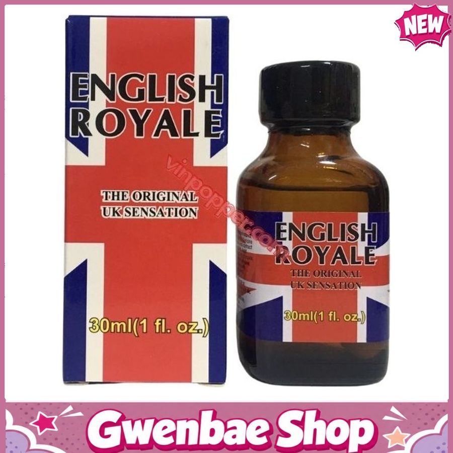 Chai Hít Tăng Khoái Cảm Kích Thích Bao Phê Popper English Royale 30ml chính hãng - Gwenshop Chính Hãng