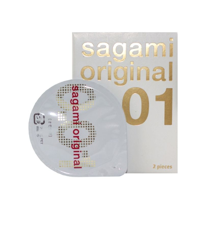 Dòng Cao Cấp Chính Hãng - Bao Su Cao Cấp Sagami Original 0.01 - Siêu Mỏng - Truyền Nhiệt Nhanh 2 pieces - ôm sát cảm giá