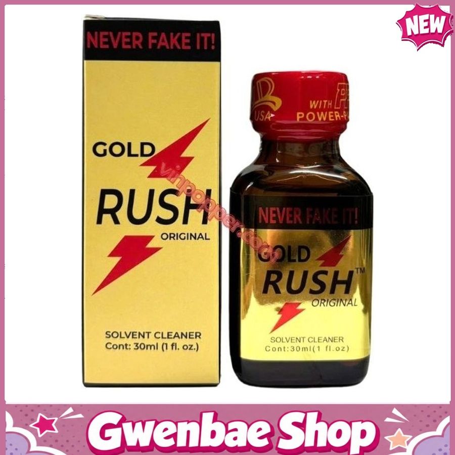 Chai Hít Tăng Khoái Cảm Kích Thích Bao Phê Popper Gold Rush Original 30ml chính hãng - Gwenshop Chính Hãng