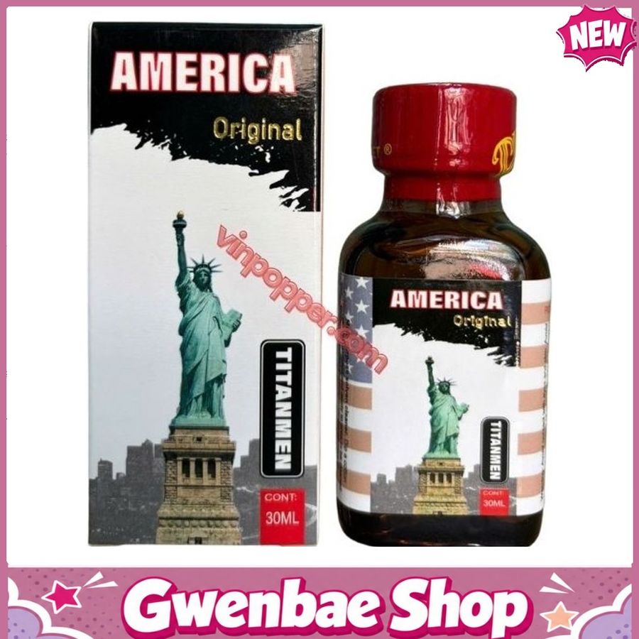 Chai Hít Tăng Khoái Cảm Kích Thích Bao Phê Popper America Original 30ml chính hãng - Gwenshop Chính Hãng