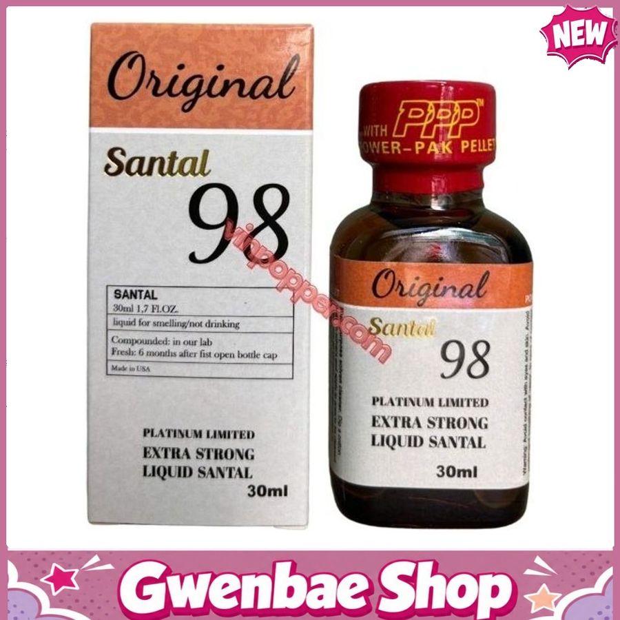 Chai Hít Tăng Khoái Cảm Kích Thích Bao Phê Popper Original Santal 98 30ml chính hãng - Gwenshop Chính Hãng