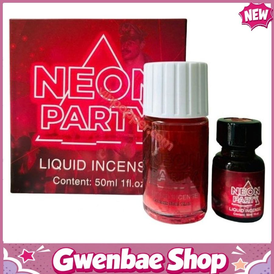 Chai Hít Tăng Khoái Cảm Kích Thích Bao Phê Popper Neon Party đỏ 50ml chính hãng - Gwenshop Chính Hãng