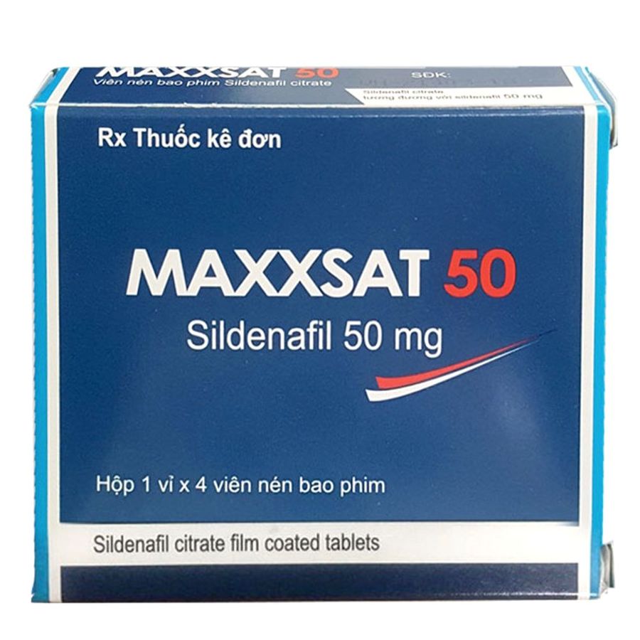 Phiên Bản Chính Hãng - Viên Hỗ Trợ Maxxsat 50mg SDK 1 vỉ x 4 viên - hàng nhập khẩu, dùng theo hướng dẫn