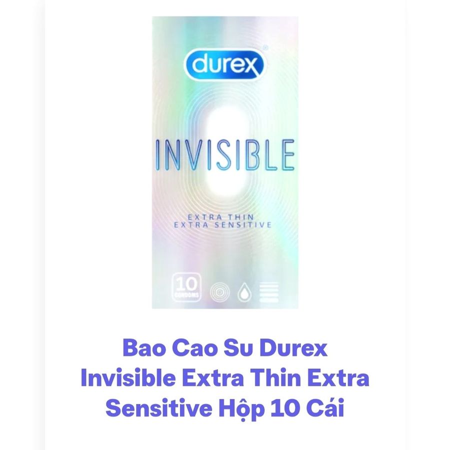 Dòng Cao Cấp Chính Hãng - Bao Su Cao Cấp durex hộp 12 cái, sản phẩm khi đặt hàng mẫu 2 10 cái - ôm sát cảm giác thật, gi