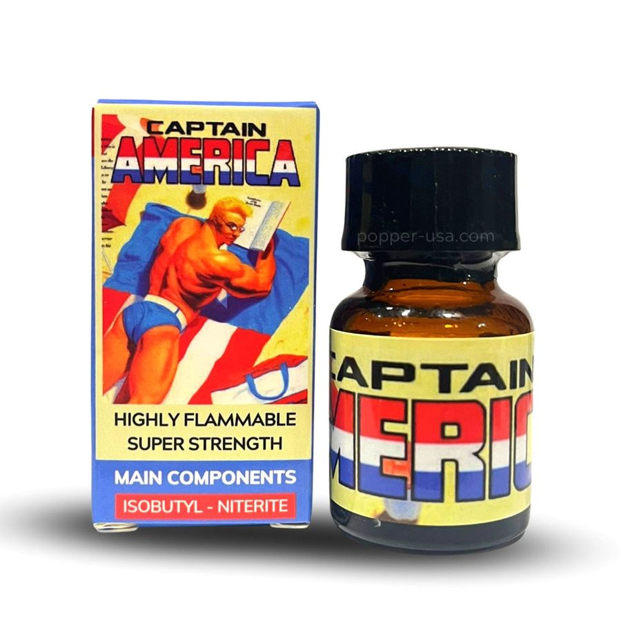 Dòng Cao Cấp Chính Hãng - Dung Dịch Hít Thư Giãn Captain America Phê Tột Đỉnh Siêu Hot 10ml Popper USA - hương dịu, dùng
