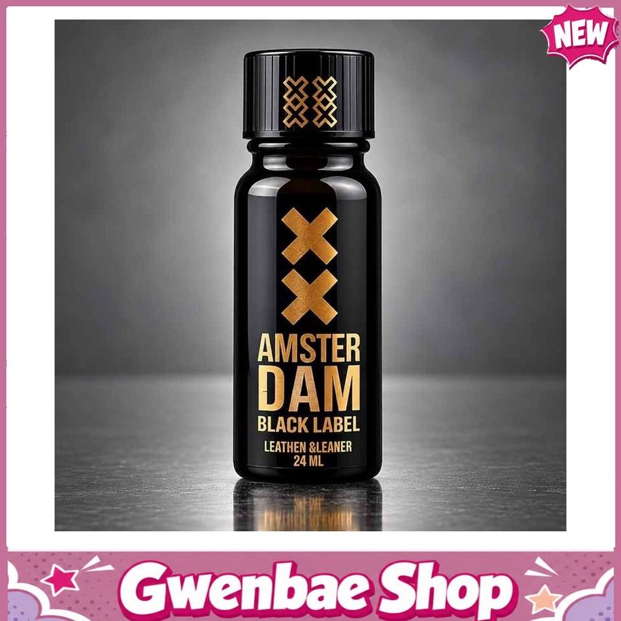 Chai Hít Tăng Khoái Cảm Kích Thích Bao Phê Amsterdam Tall Black Label 24 ml - Gwenshop Chính Hãng