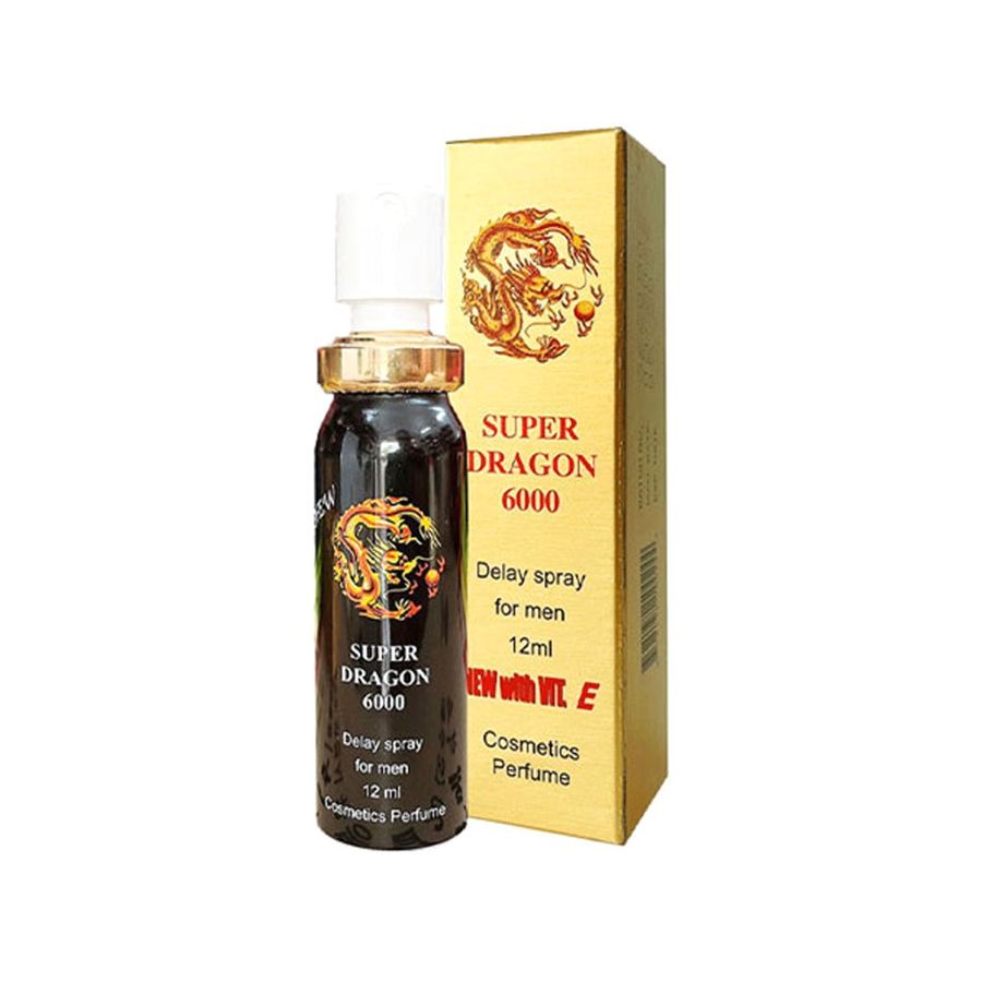 Sản Phẩm Chính Hãng Loại 1 - Dạng Xịt chống xuất tinh sớm Super 6000 Đức cao cấp mẫu 2 SUPER DRAGON 12ml - hàng có sẵn, 