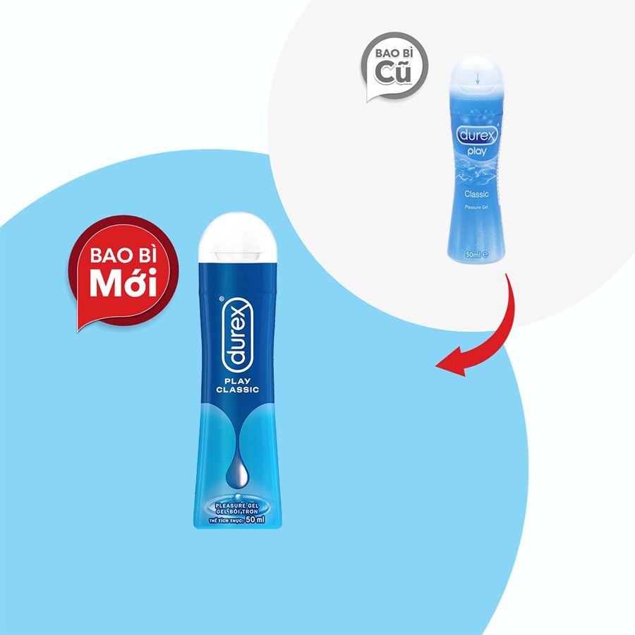Bản Nhập Khẩu Cao Cấp - Dung Dịch Bôi Trơn Durex Play Classic 50ml Giúp Cuộc Yêu Mượt Mà & Êm Ái Hơn mẫu 2, giao hàng kí