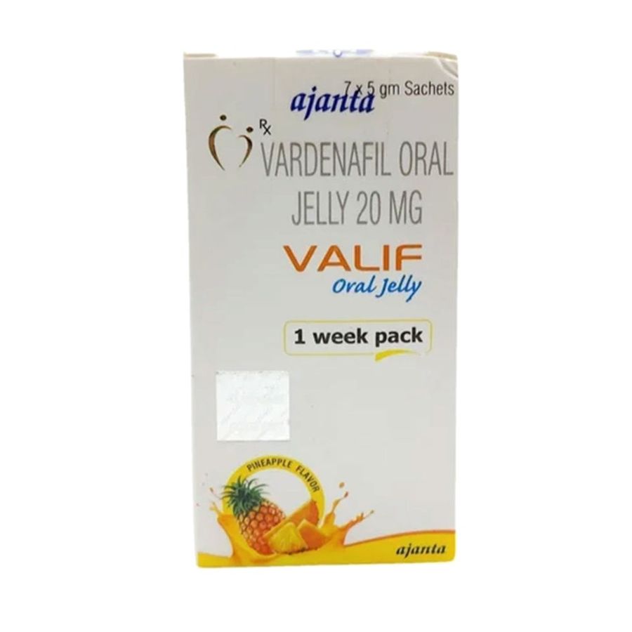 Phiên Bản Chính Hãng - Viên kẹo tem cuongduong nam cực mạnh Kẹo Dẻo Hỗ Trợ Trái Cây Var Oral Jelly Vị Dứa - 1 hộp 7 gói 