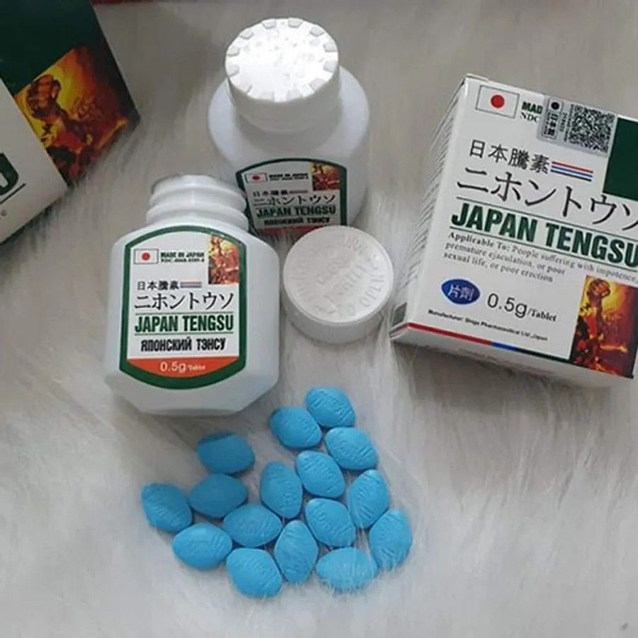 Tengsu Japan hộp 16 viên chính hãng Nhật có tem chống hàng giả hỗ trợ tăng cường sinh lý, cho nam giới,che tên 