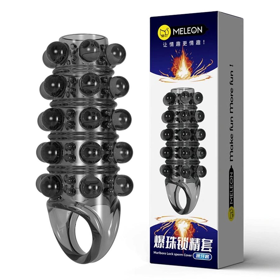 Phiên Bản Chính Hãng - Meleon Marlboro Lock Sperm Cover-Bao Đôn DV chống tuột, giao hàng kín đáo
