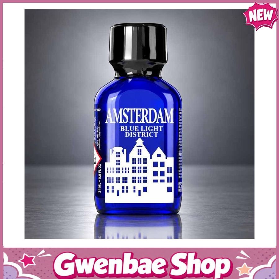 Chai Hít Tăng Khoái Cảm Kích Thích Bao Phê Amsterdam Blue Light District 24ml - Gwenshop Chính Hãng