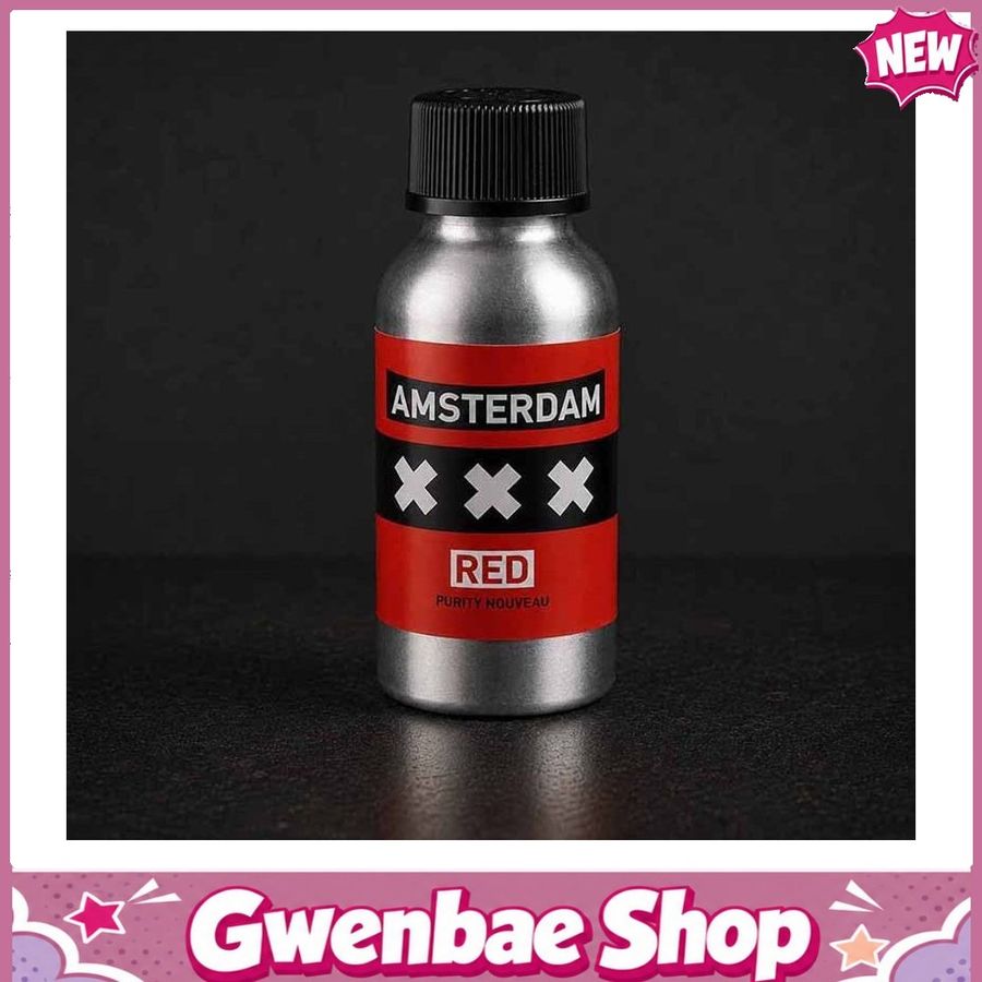 Chai Hít Tăng Khoái Cảm Kích Thích Bao Phê AMSTERDAM XXX ALU BOTTLE 25 ML - Gwenshop Chính Hãng