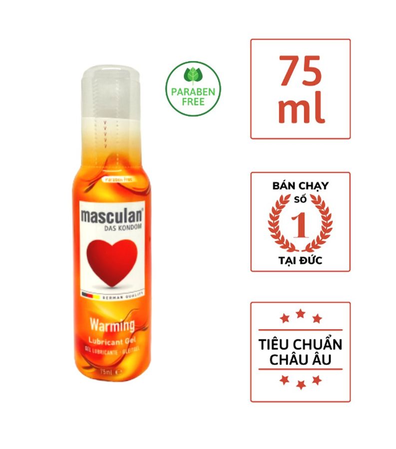 Phiên Bản Chính Hãng - Dung Dịch bô.i trơ.n Của Đức Tạo Ấm Masculan Warming 75ml, giao hàng kín đáo