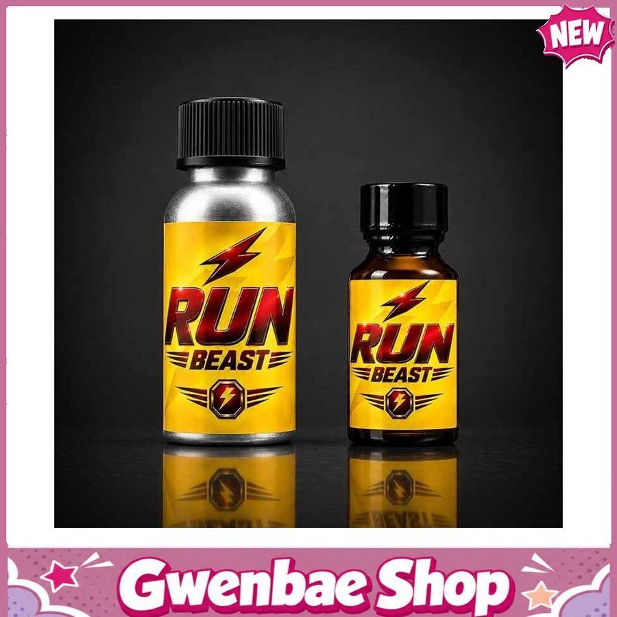 Chai Hít Tăng Khoái Cảm Kích Thích Bao Phê RUN BEAST 10 ml + 24 ml COMBI - Gwenshop Chính Hãng