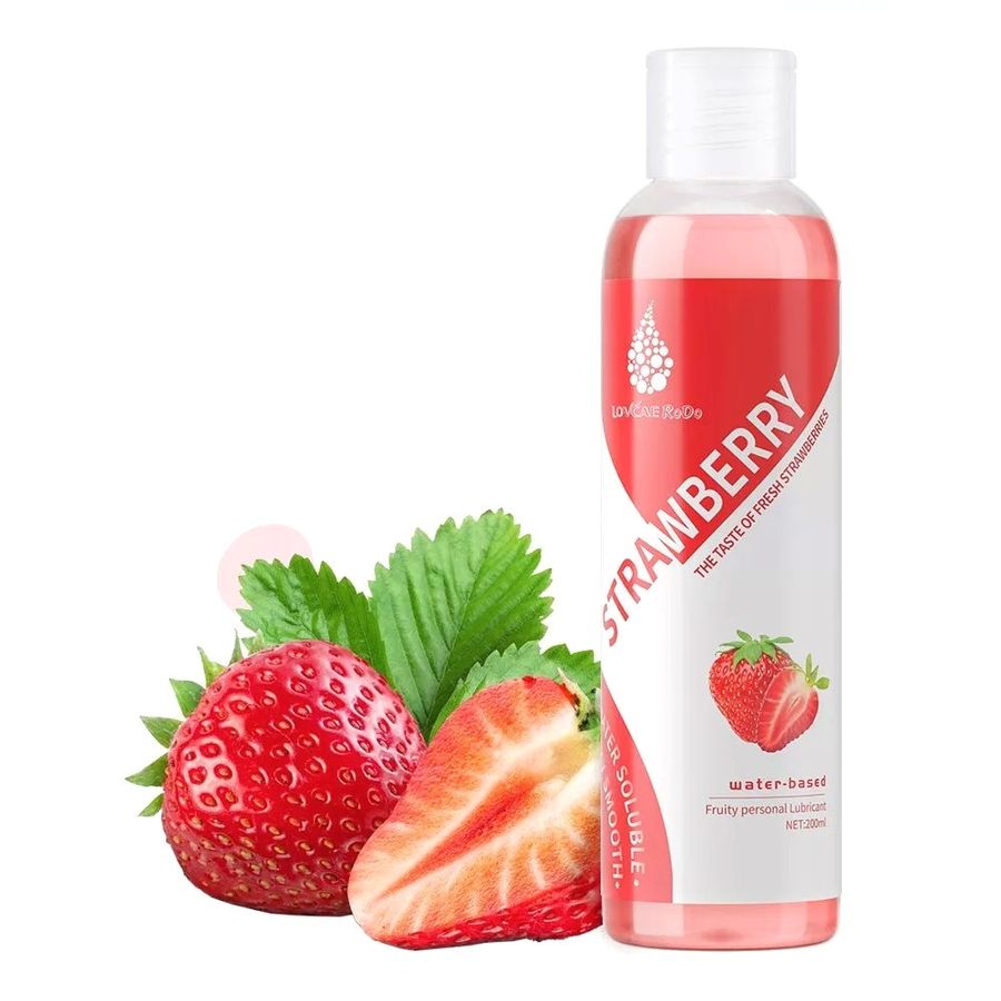 Phiên Bản Chính Hãng - Gell Bôi Trơn Lovcae Rodo Strawberry 200ml Hương Dâu Thơm Mát - dịu nhẹ, không gây khô rát