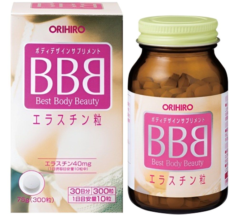 Bản Nhập Khẩu Cao Cấp - Viên Hỗ Trợ nở ngực BBB Orihiro Nhật Bản 300 viên 75g - hàng nhập khẩu, dùng theo hướng dẫn