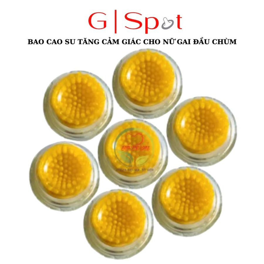Hàng Chuẩn Nhập Khẩu - Bao Su Cao Cấp Tăng Cảm Giác Cho Nữ Gai Đầu Chùm Chôm 6 - ôm sát cảm giác thật, giao hàng kín đáo
