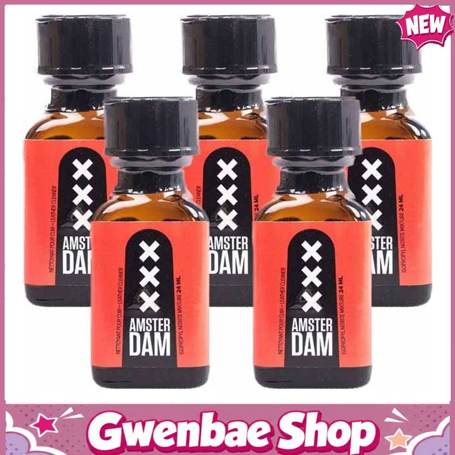 Chai Hít Tăng Khoái Cảm Kích Thích Bao Phê A'Dam Leather Cleaner Poppers - 24ml - 5 Pack - Gwenshop Chính Hãng