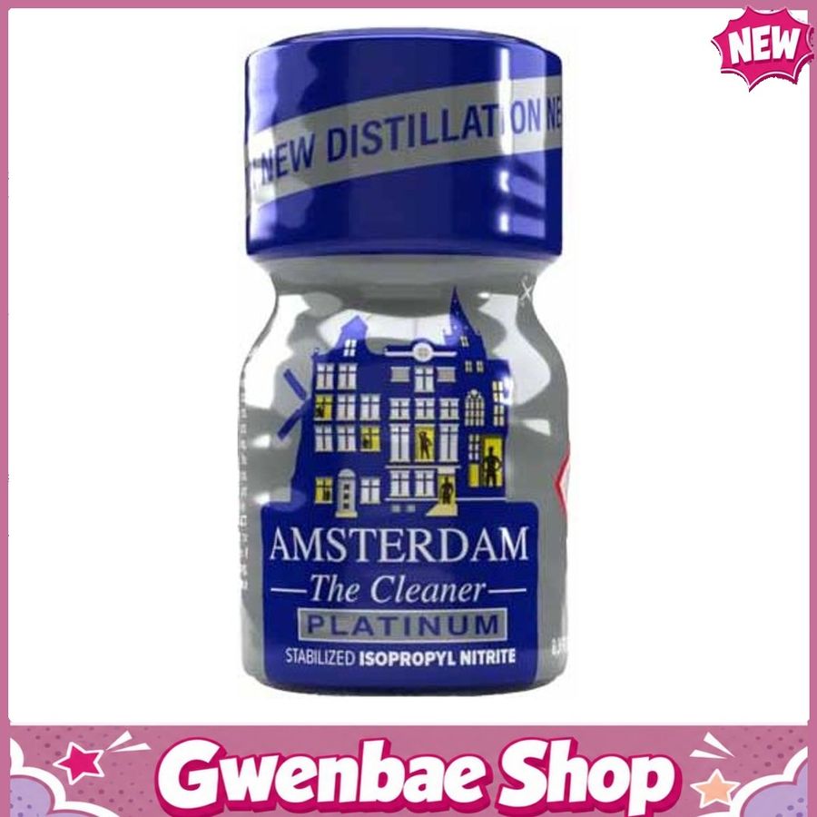 Chai Hít Tăng Khoái Cảm Kích Thích Bao Phê Amsterdam Platinum Leather Cleaner Poppers - 10ml - Gwenshop Chính Hãng