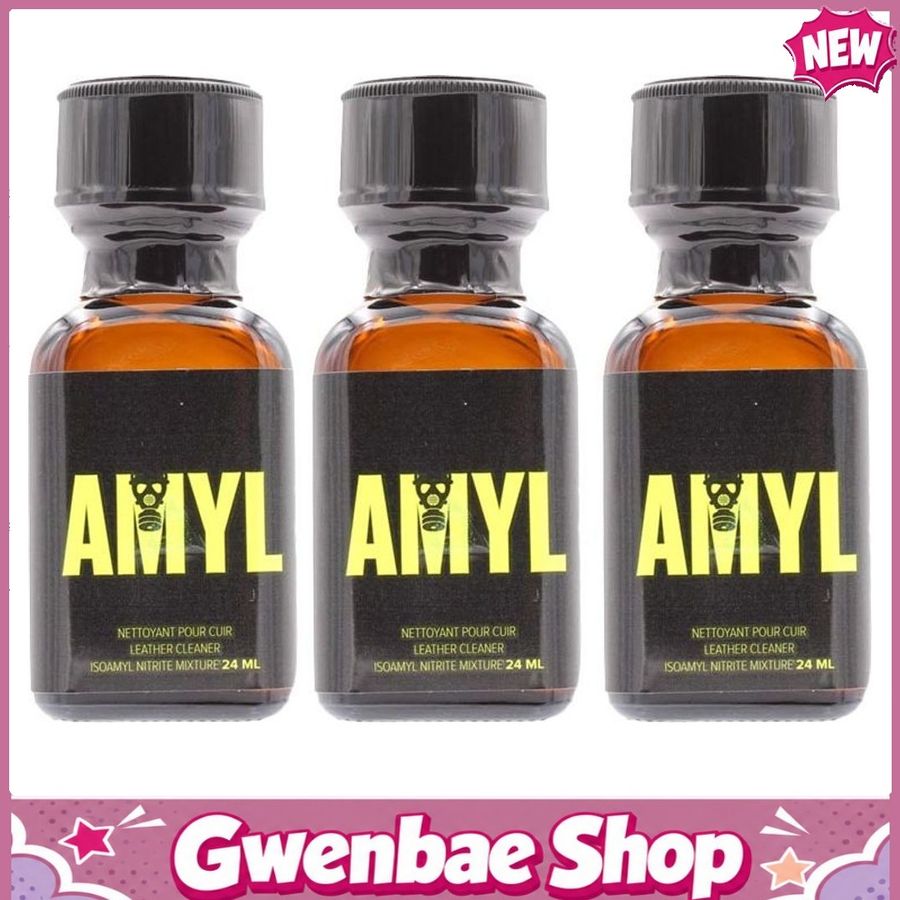 Chai Hít Thư Giãn Bay Phê Cho Cặp Đôi Amyl Leather Cleaner Poppers - 10ml - 3 Pack - Gwenshop Chính Hãng
